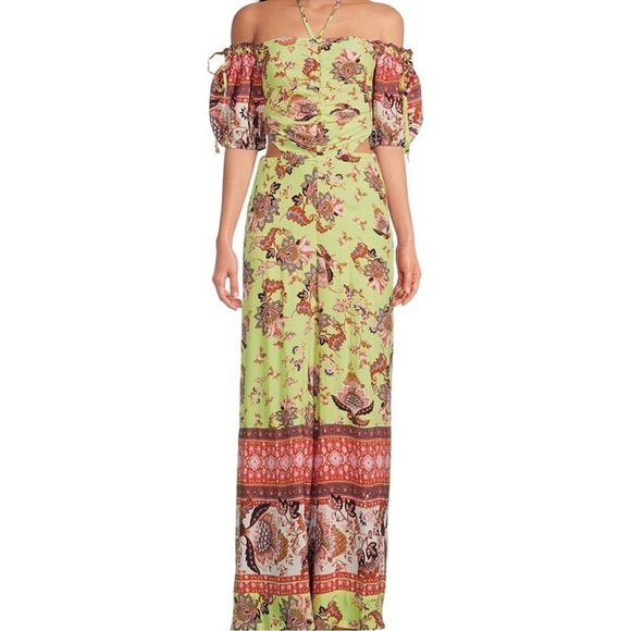 New Bali Citrus Skies One-Piece Jumpsuit Size Medium - Picture 6 of 16